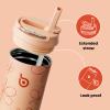 BOTTLE BOTTLE Insulated Water Bottle 24oz with Straw Lid and Handle for Sports Travel Gym Stainless Steel Water Bottles Double-Wall Vacuum Metal Leak Proof BPA-Free (Petal Passion) view 3