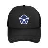 Bade of The v Corps (Us) Baseball Cap Women Men Mesh Back Hat Adjustable Trucker Hats Sun Hat view 2