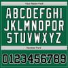 NineFit Basics Custom Pinstripe Baseball Jersey, Printed Stitched Personalized Name Number, White and Green Baseball Shirt Men Women Youth view 3