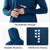 NORTHYARD Men's UPF 50+ Hoodie Shirts Long Sleeve Sun Protection Fishing Swim Beach UV SPF Rash Guard Quick Dry Lightweight DARKBLUE 3XL view 4