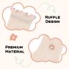 American Trends Girls Ruffle Socks 3-5T Mesh Solid Summer Cute Frilly Dress Toddler Crew Socks for Kids Pink Flower L view 3