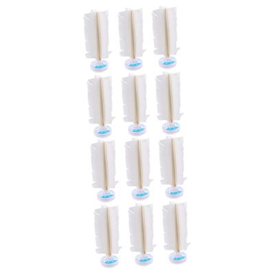 Toyvian 12pcs Chinese Kick Shuttlecocks Fitness Shuttlecock Training Goose for Indoor Outdoor Activities