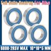 DUKUTS 6800 Bearings 10 * 19 * 5mm (4 PCS) Bike Pivot Chrome Steel Blue Sealed with Grease 6800LLU Cart Full Balls Bearing view 2