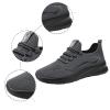 IWIHMIV Mens Casual Sneakers Mens Running Shoes Walking Tennis Shoes Slip On Breathable Lightweight Sports Sneakers Outdoor Shoes (Black, 10) view 3