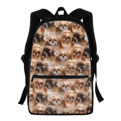 PJHEQOXE 3D Print 15 Inch Kids Backpacks for Preschool,Little Yorkshire Terrier Theme Kindergarten,Elementary School Bag Boys Girls Backpack with Padded Straps