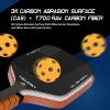 YOELEREY Carbon Fiber Pickleball Paddle, 3K Carbon Abrasion Surface (CAS) for Spin Friction with 16MM Honeycomb Core Pickleball Paddle, T700 Raw Carbon Fiber for Power & Consistency, USAPA Approved view 3
