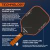 YOELEREY Carbon Fiber Pickleball Paddle, 3K Carbon Abrasion Surface (CAS) for Spin Friction with 16MM Honeycomb Core Pickleball Paddle, T700 Raw Carbon Fiber for Power & Consistency, USAPA Approved view 4
