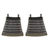Domiuie Tactical Skirt Armor Guards Set, 2PCS Non-Slip Handmade Medieval Warrior Knight Samurai Combat Protector Defense 500D Clothing Protector Equipment (Without Vest), RGBK