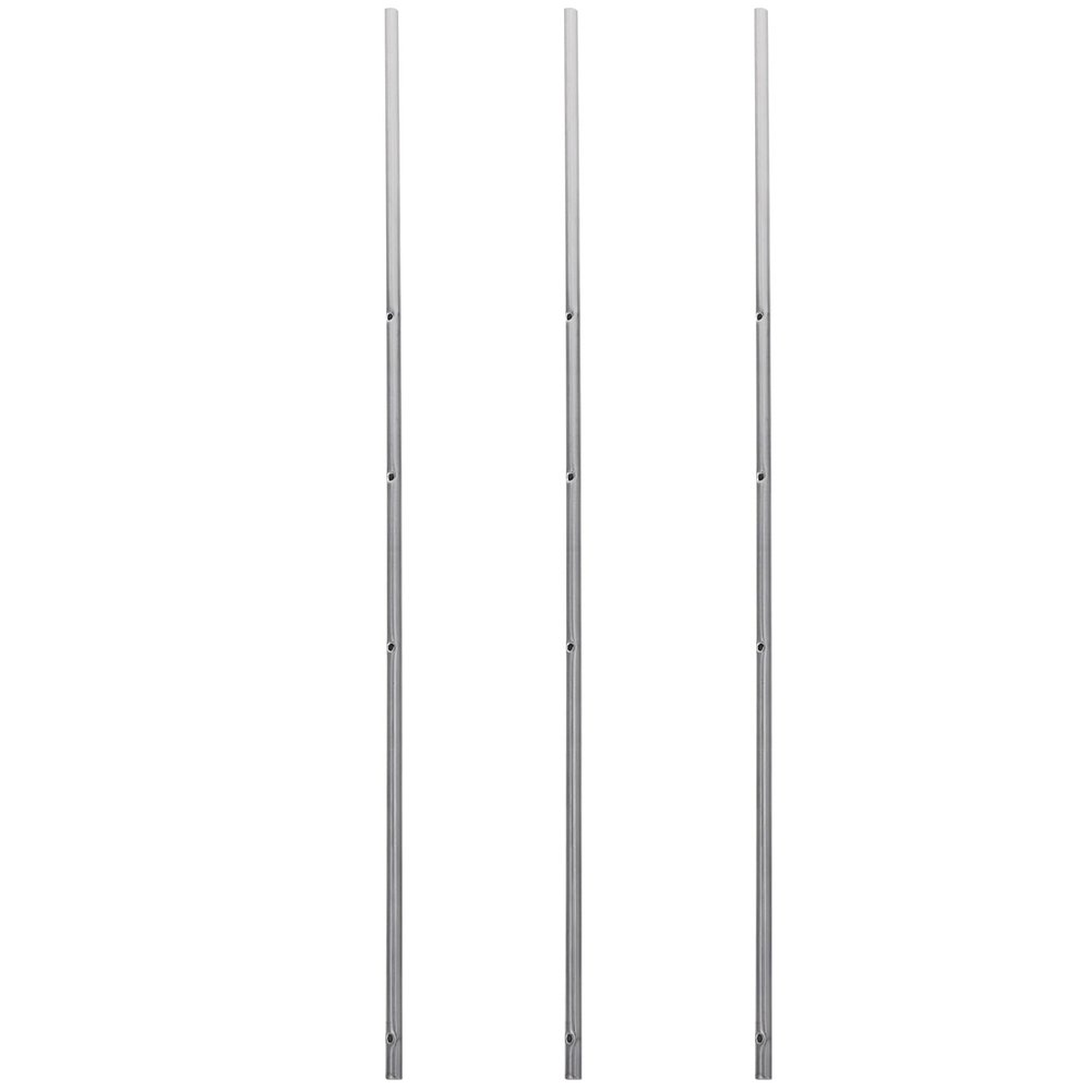 POPETPOP 3pcs Foosball Pole Replacement Foosball Table Pole Metal Machine Operation Table Soccer Bar Rod Desktop Machine Accessories Parts for Standard Table