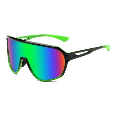 FEISEDY Sports Sunglasses for Men and Women,Oversized One Piece Reflective Lens Cycling Sunglasses B0178