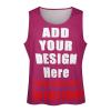 SCOCICI Personalized Mens Sleeveless t Shirts Athletic Workout Tank Top Soft t-Shirt for Gym Add Your Logo Text Picture Full Print Design Style08 Rosered, 5X-Large view 4