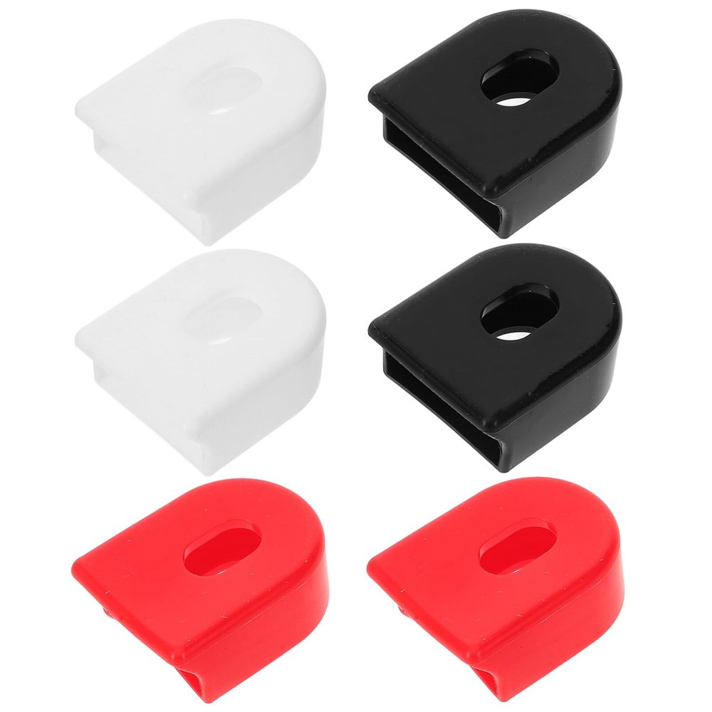 POPETPOP 3pairs Silicone Crank Arm Protectors Crankset Covers for Quick Installation