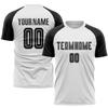 Customized Black White Soccer Jerseys Sets, Personalized Soccer Uniforms Sports T-Shirts and Shorts with Name Number Team Logo Printed for Youth Teens Boys Girls Men Women view 2