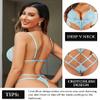 Avidlove Women Lingerie Lace Bodysuit Sexy Teddy Lenceria Cut Out One Piece Babydoll Light Blue view 2