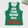 scocici Custom Mens Sleeveless t Shirts for Gym Summer Beach Muscle Tee Printed Add Your Photo Logo Text Workout Tank Tops Style07, Small, Classicgreen view 3