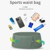 AONIJIE Running belt waist bag, multi-compartment storage waist bag suitable for walking, traveling, sports, hiking, and exercising (Light green,Medium) view 2
