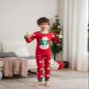 Joyond Boys Girls Christmas Pajamas Kids Snowman Pjs Sets Cotton Toddler Clothes Sleepwear,Santa Claus, Red, Size 2T view 2