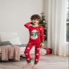Joyond Boys Girls Christmas Pajamas Kids Snowman Pjs Sets Cotton Toddler Clothes Sleepwear,Santa Claus, Red, Size 2T view 3