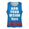 SCOCICI Custom Mens Sleeveless t Shirts for Gym Summer Beach Muscle Tee Printed Add Your Photo Logo Text Workout Tank Tops Style01, Medium, Sportblue view 4