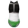 BRUAOWJF Palestine Flag One-Piece Swimsuit Tummy Control Bathing Suits for Women Full Coverage Cutout Mesh Sexy Swimwear S view 4