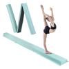 Oteymart 9Ft Folding Gymnastics Balance Beam Extra Firm Foam with Anti-Slip Base Low Floor Walking Beams Bar for Home Training, Exercise, Kids, Adult(Green) view 1