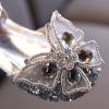 Egmy Summer Girls' Casual Jelly Shoes Korean Edition Kids Toddler Princess Dress Rhinestone Butterfly Knot Sandals Glitter Wedding Party Shoes (Silver, 9 Toddler) view 4