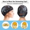 Graffiti Hip Hop Swim Cap for Men Women Short/Long Hair Swimming Cap Comfortable Bathing Cap Swimming Hat view 3