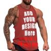 scocici Custom Muscle Shirts Sleeveless t Shirt Athletic Tank Top Add Your Design Photo Text Logo Summer Beach Soft Sport Tee Style02, 3X-Large view 1
