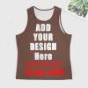 Custom Muscle Shirts Sleeveless t Shirt Athletic Tank Top Add Your Design Photo Text Logo Summer Beach Soft Sport Tee Style08 Coffee view 3