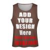 Custom Muscle Shirts Sleeveless t Shirt Athletic Tank Top Add Your Design Photo Text Logo Summer Beach Soft Sport Tee Style08 Coffee view 4