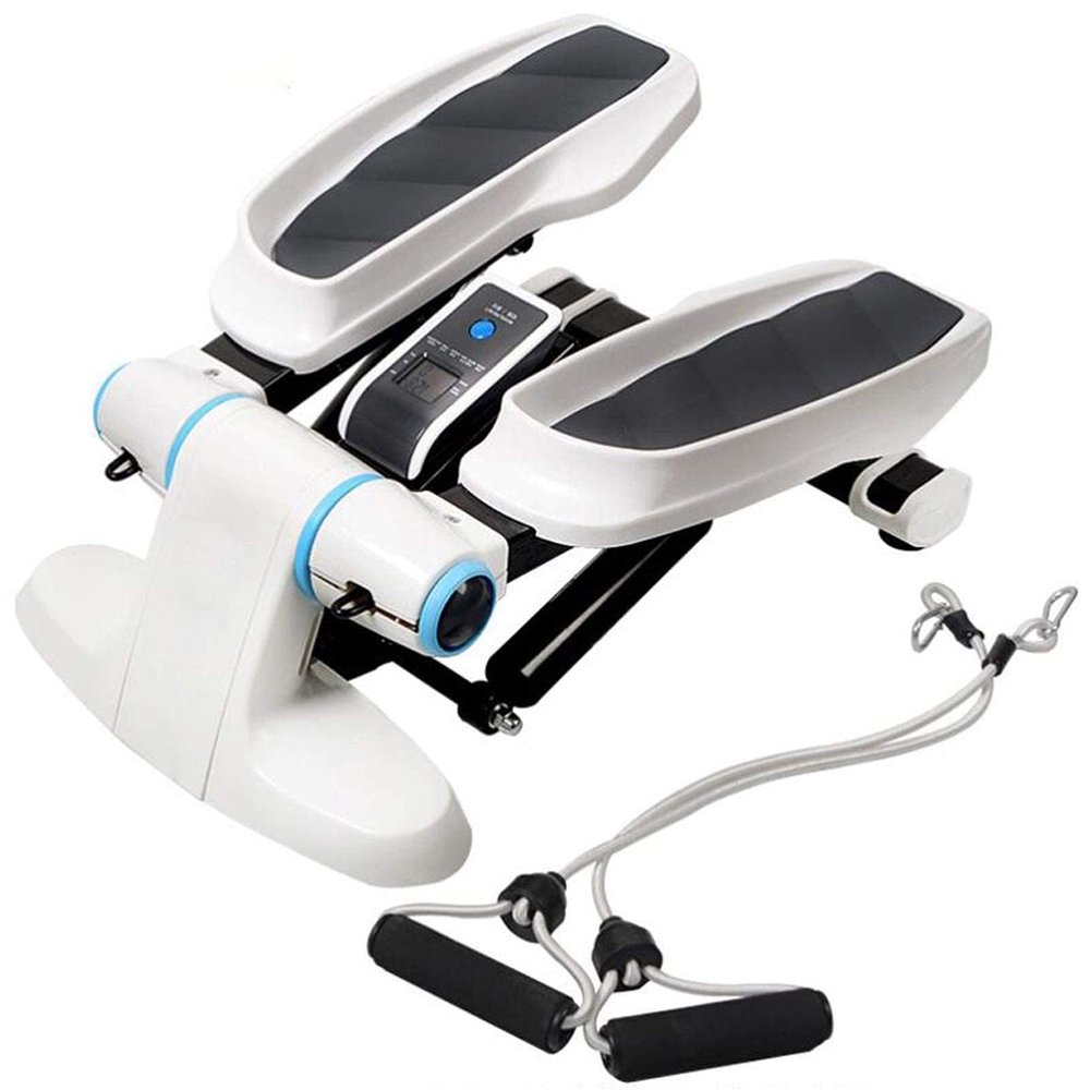 SDVantage Mini-Stepper Swing Stepper Mini Stepper Stair Stepper Waist Fitness Twister Step Machine Exercise Equipment with Resistance Bands and Twisting Action