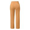 Ladies Pants Pull On,Deals of The Day Today Prime,Womens Casual Cotton Linen Pants Lightweight Summer Relax Fit Elastic Waist Straight Leg Plus Size Solid Lounge Long Trousers 3-Ora view 2