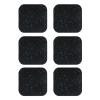 PATIKIL Treadmill Mat, 6 Pcs Exercise Equipment Mat Noise Reduction for Floor Protection, Washing Machine Pads, Anti Vibration Rubber Mats for Bike, Black/Blue view 1