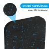 PATIKIL Treadmill Mat, 6 Pcs Exercise Equipment Mat Noise Reduction for Floor Protection, Washing Machine Pads, Anti Vibration Rubber Mats for Bike, Black/Blue view 4