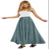 Yincro Women's Flowy Maxi Skirt Summer Pleated High Waisted Casual Long Skirts with Pockets (Tulips Gray Green, S) view 2