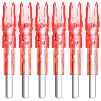 XHYCKJ 6PCS G Led Lighted Nocks for Arrows with .165" Inside Diameter,Screwdriver Included