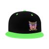American Eagle Badge Snapback Hats for Men Baseball Cap Trucker Flat Brim Hat Golf Hat Green view 2