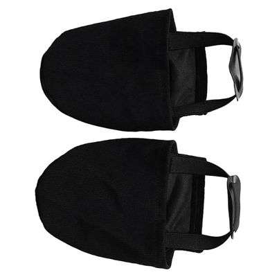 Srutueo 2 Pieces Bowling Shoe Covers Shoe Sliders for Bowling Shoes Dry Men Women Shoe Protector Covers Shoe Accessories, black