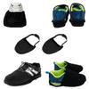 Srutueo 2 Pieces Bowling Shoe Covers Shoe Sliders for Bowling Shoes Dry Men Women Shoe Protector Covers Shoe Accessories, black view 2