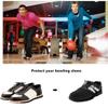 Srutueo 2 Pieces Bowling Shoe Covers Shoe Sliders for Bowling Shoes Dry Men Women Shoe Protector Covers Shoe Accessories, black view 4