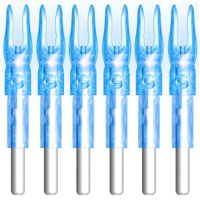 XHYCKJ 6PCS G Led Lighted Nocks for Arrows with .165" Inside Diameter,Screwdriver Included