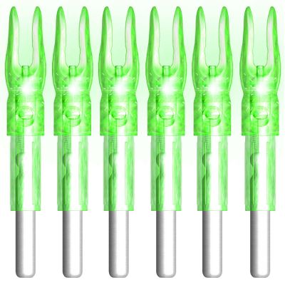 XHYCKJ 6PCS H Led Lighted Nocks for Arrows with .233" Inside Diameter,Screwdriver Included