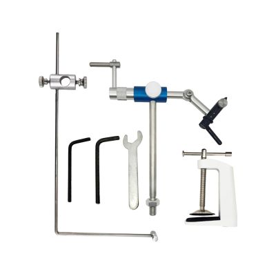 NineFit Basics Premium Fly Tying Vise Set for Anglers, 20cmx10cm, Silver