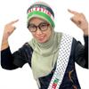 4 Palestinian Flag Bandana Set Include 2 Palestinian Flag Scarves Riding Balaclava Face Mask, 2 Palestinian Flag Headbands (Style 2) view 4