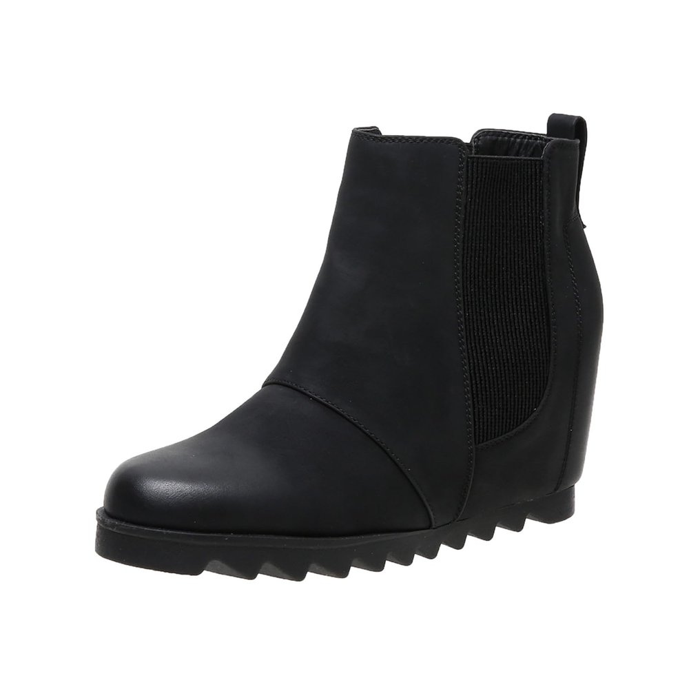 SACFOF Women's Wedge Boots Comfortable Ankle Wedge Booties Fashion Hidden Platform Western Booties Dress Shoes