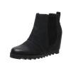 SACFOF Women's Wedge Boots Comfortable Ankle Wedge Booties Fashion Hidden Platform Western Booties Dress Shoes view 1