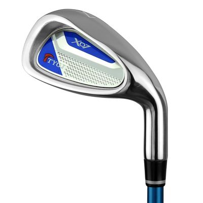 SQKMD #7 Iron for Kids Golf Beginners Aged 3-12 - Girls Boys Golf Practicing Golf Swing - Junior Golf Club Iron with Carbon/Steel Shaft (Blue(Carbon Shaft),Aged 6-8)