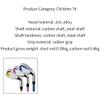 SQKMD #7 Iron for Kids Golf Beginners Aged 3-12 - Girls Boys Golf Practicing Golf Swing - Junior Golf Club Iron with Carbon/Steel Shaft (Blue(Carbon Shaft),Aged 6-8) view 4