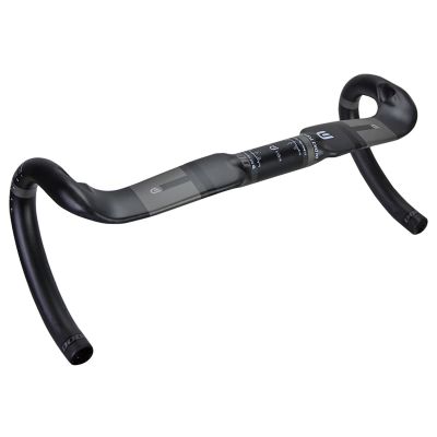 AGSDGAWD Road Bike Drop Bar Internal Cable Full Carbon Fiber Road Bicycle Bent Handlebar 31.8mm Clamp Diameter Compact Road Handlebar(Size:420MM)