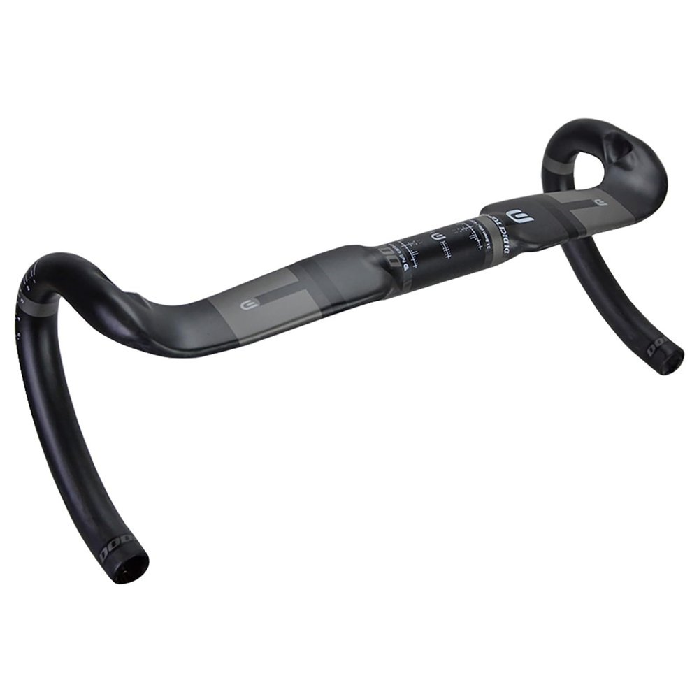 AGSDGAWD Road Bike Drop Bar Internal Cable Full Carbon Fiber Road Bicycle Bent Handlebar 31.8mm Clamp Diameter Compact Road Handlebar(Size:420MM)